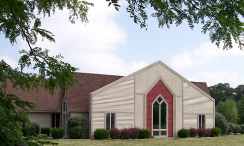Front View of Church